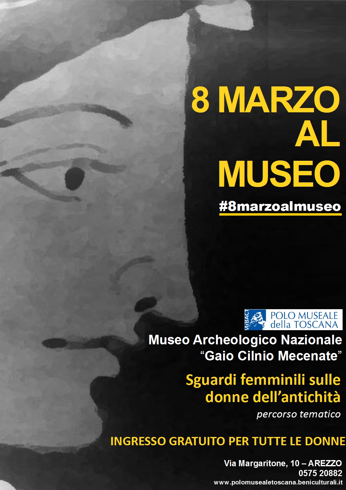 Arezzo – Museo Archeologico Nazionale “Gaio Cilnio Mecenate”. 8 marzo al museo. ‘Sguardi femminili sulle donne dell’antichità’