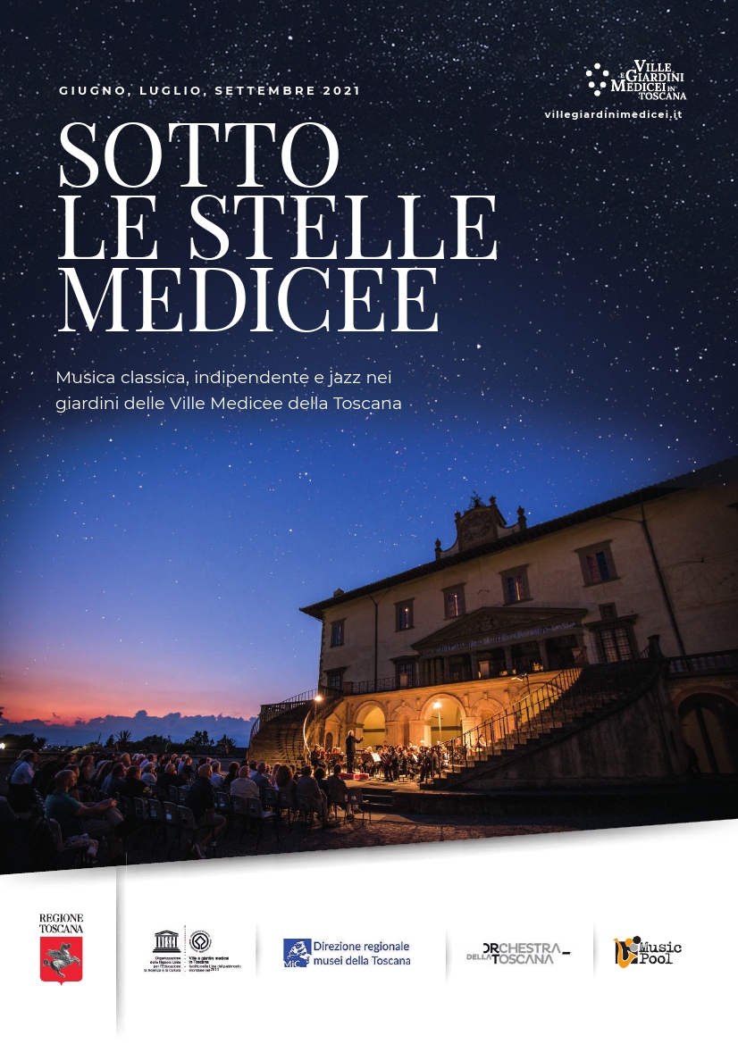 Ville medicee di Poggio a Caiano, di Cerreto Guidi, di Castello e della Petraia. “Sotto le stelle medicee” Musica classica, jazz e indipendente con l’Orchestra della Toscana e l%u2019Associazione Music Pool