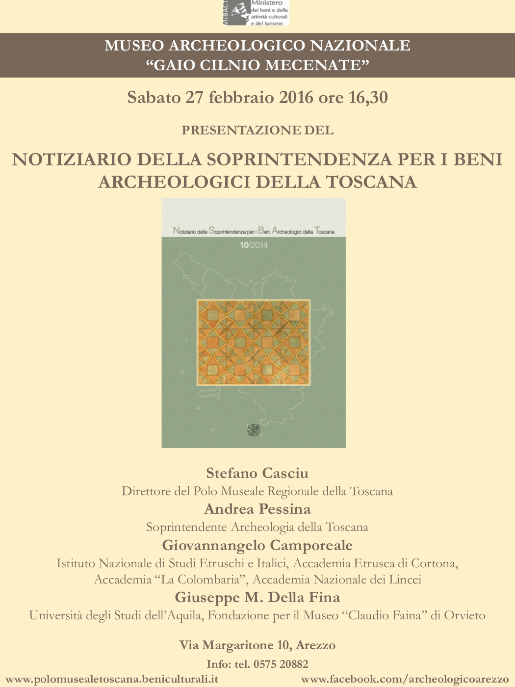 Presentazione del Notiziario della Soprintendenza per i Beni Archeologici della Toscana 10/2014