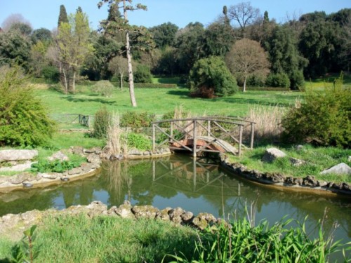 Firenze, villa il Ventaglio, laghetto