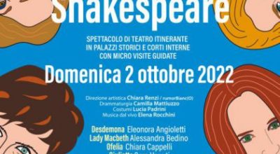 #domenicalmuseo Apertura straordinaria, visite guidate e azione teatrale “Le donne di Shakespeare”