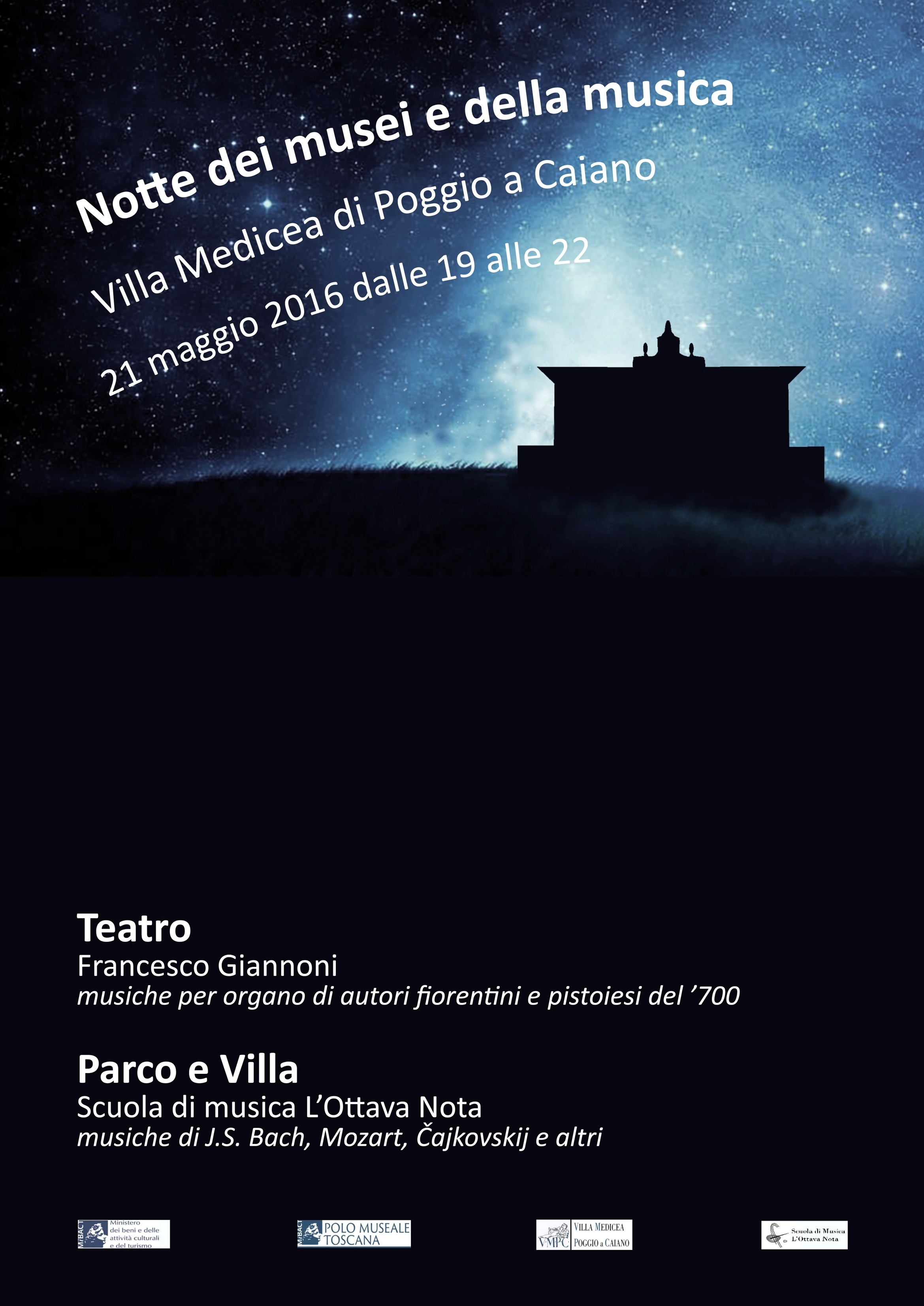 Poggio a Caiano (PO) – Villa medicea. 21 maggio 2016 Notte Europea dei Musei